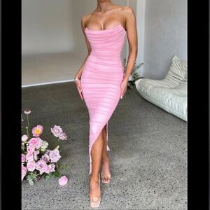 Demi Maxi Dress - Pink - BABYBOO